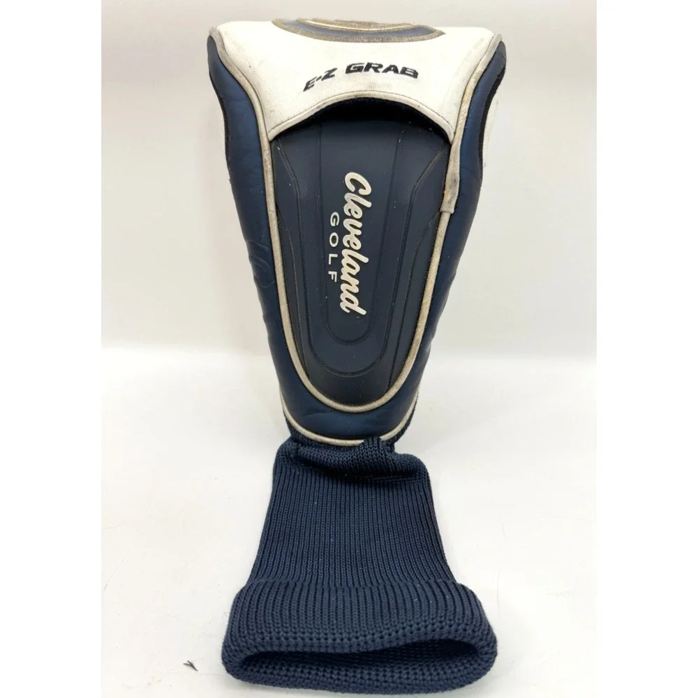 Cleveland Launcher Ultralite Driver Golf Club Headcover Navy White EZ Grab